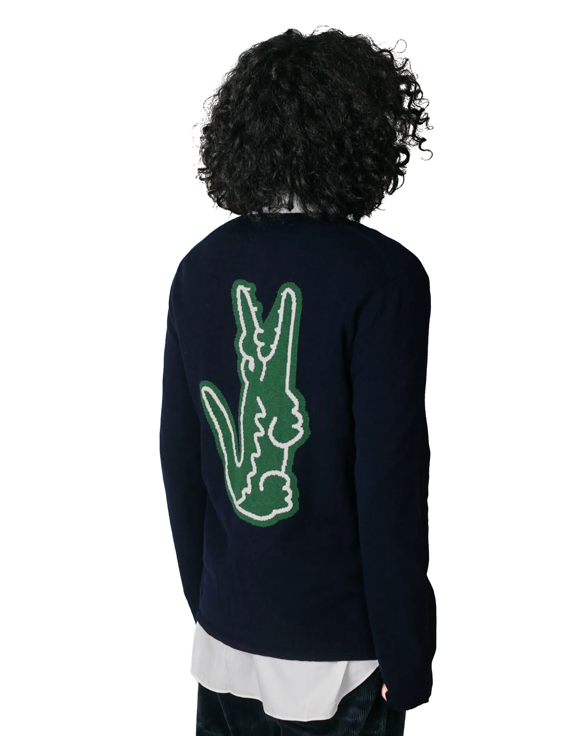 Comme des Garçons SHIRT x Lacoste Knit Sweater Navy