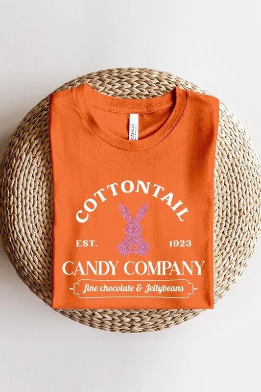 Cotton Tail Easter Bunny Glitter Graphic T Shirts