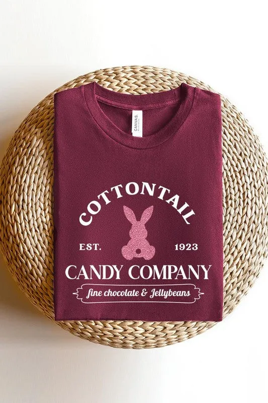 Cotton Tail Easter Bunny Glitter Graphic T Shirts