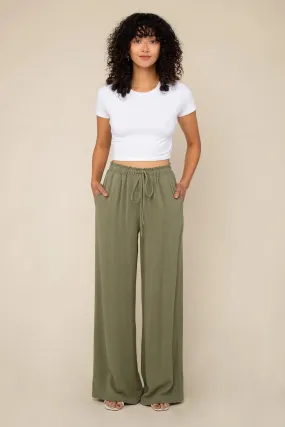 Cove Sage Green Drawstring Pants by NLT