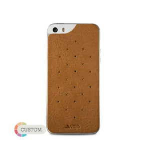 Customizable Leather Back - Premium Leather Back for iPhone SE