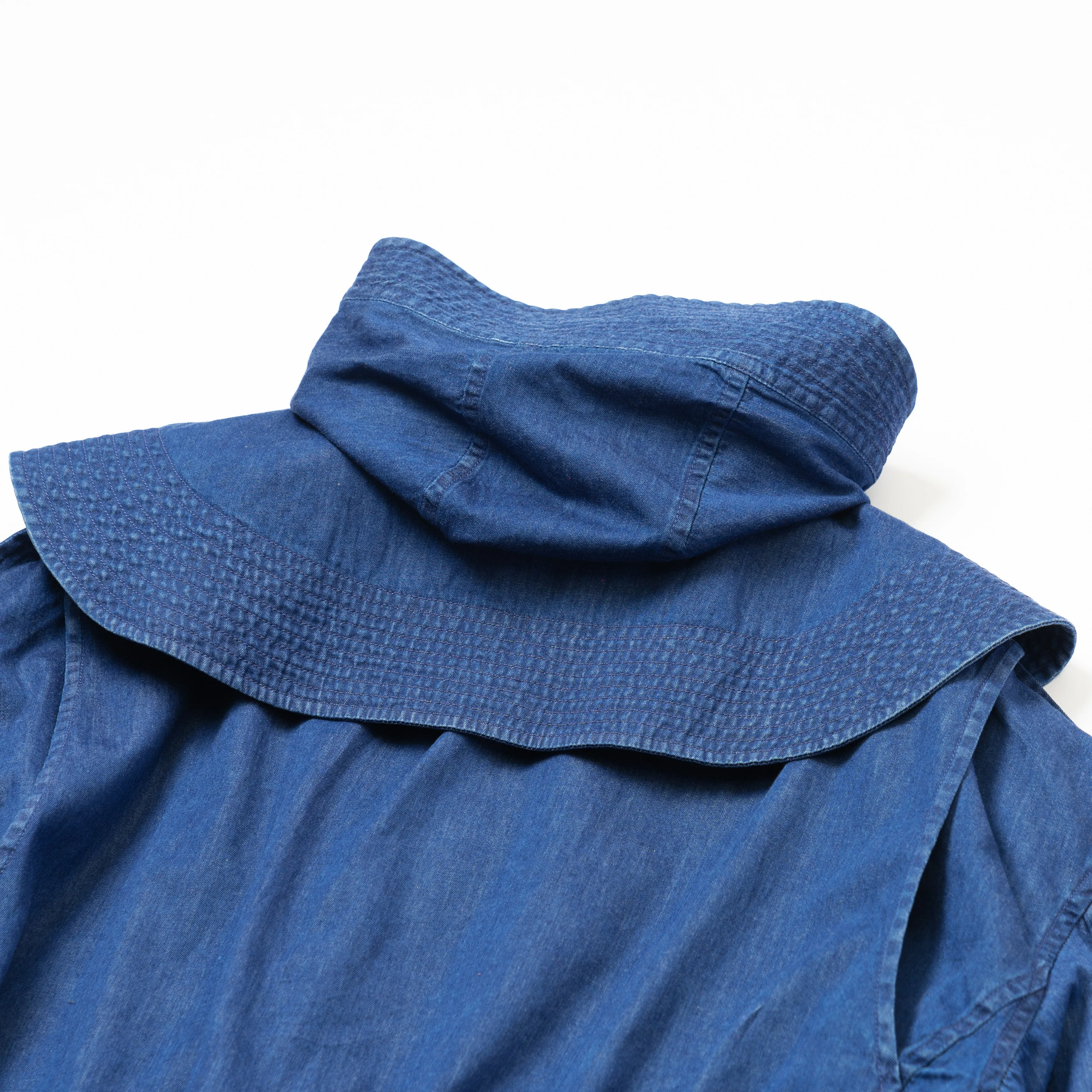DENIM HOODED BLOUSON