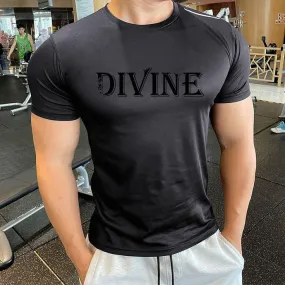 Divine Printed Dri Fit Tee steel grey