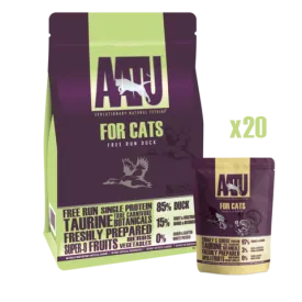 Duck Dry & Turkey Wet Cat Food Bundle
