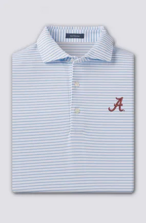 Dylan Stripe Performance Polo - University of Alabama