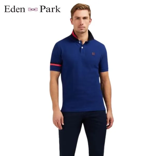 Eden Park Workers Royal Blue Polo Shirt Blue