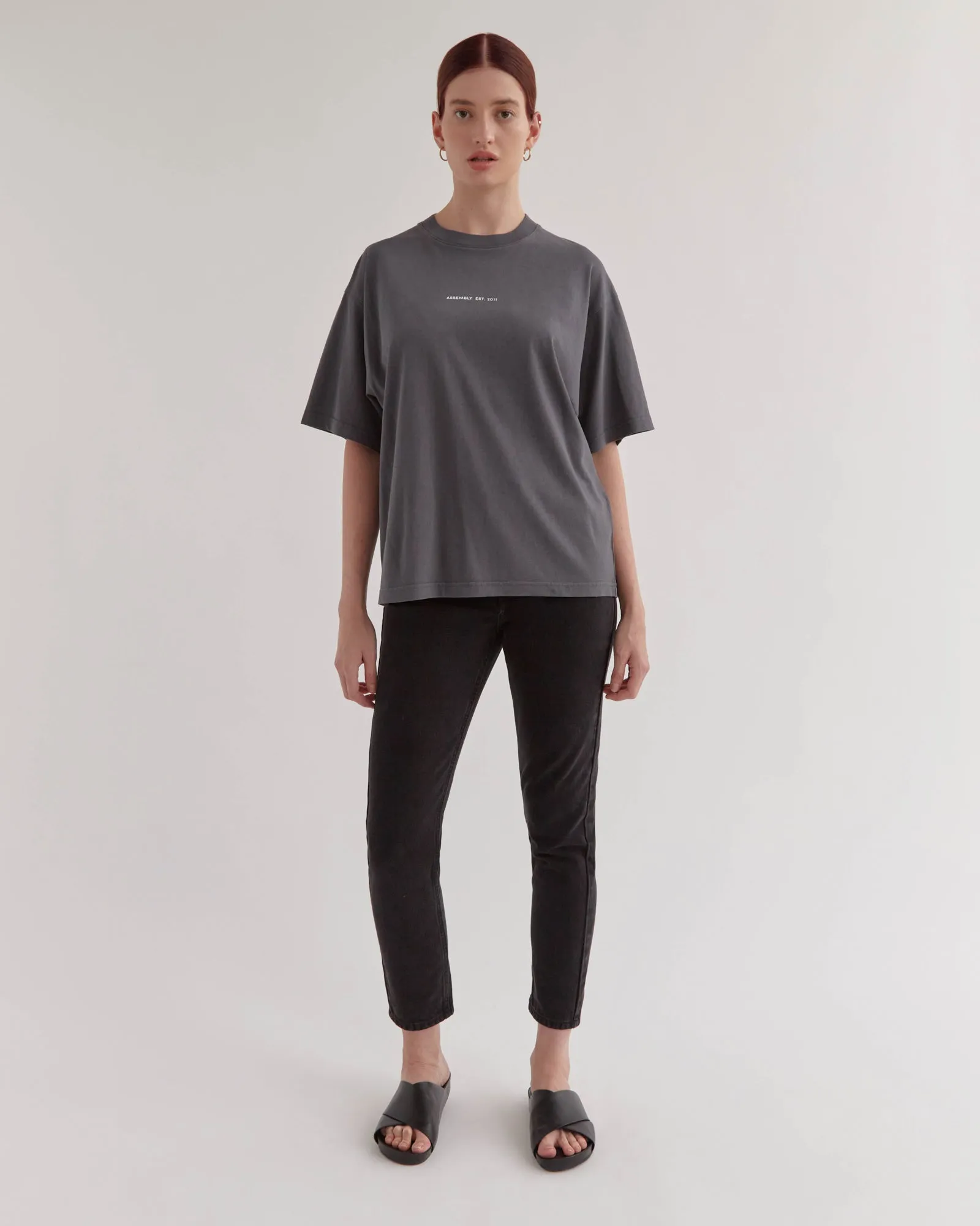 Established Tee Washed Graphite