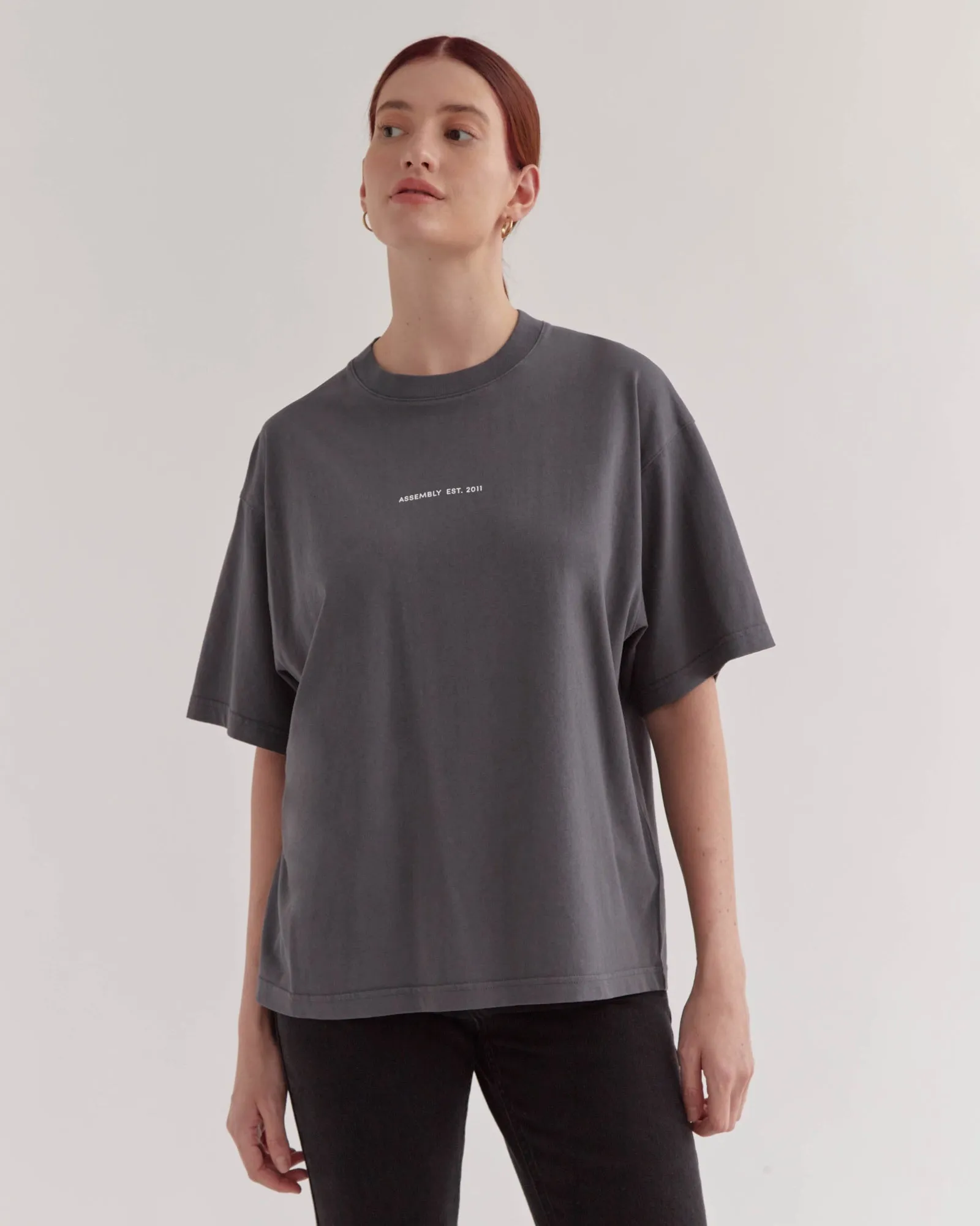 Established Tee Washed Graphite