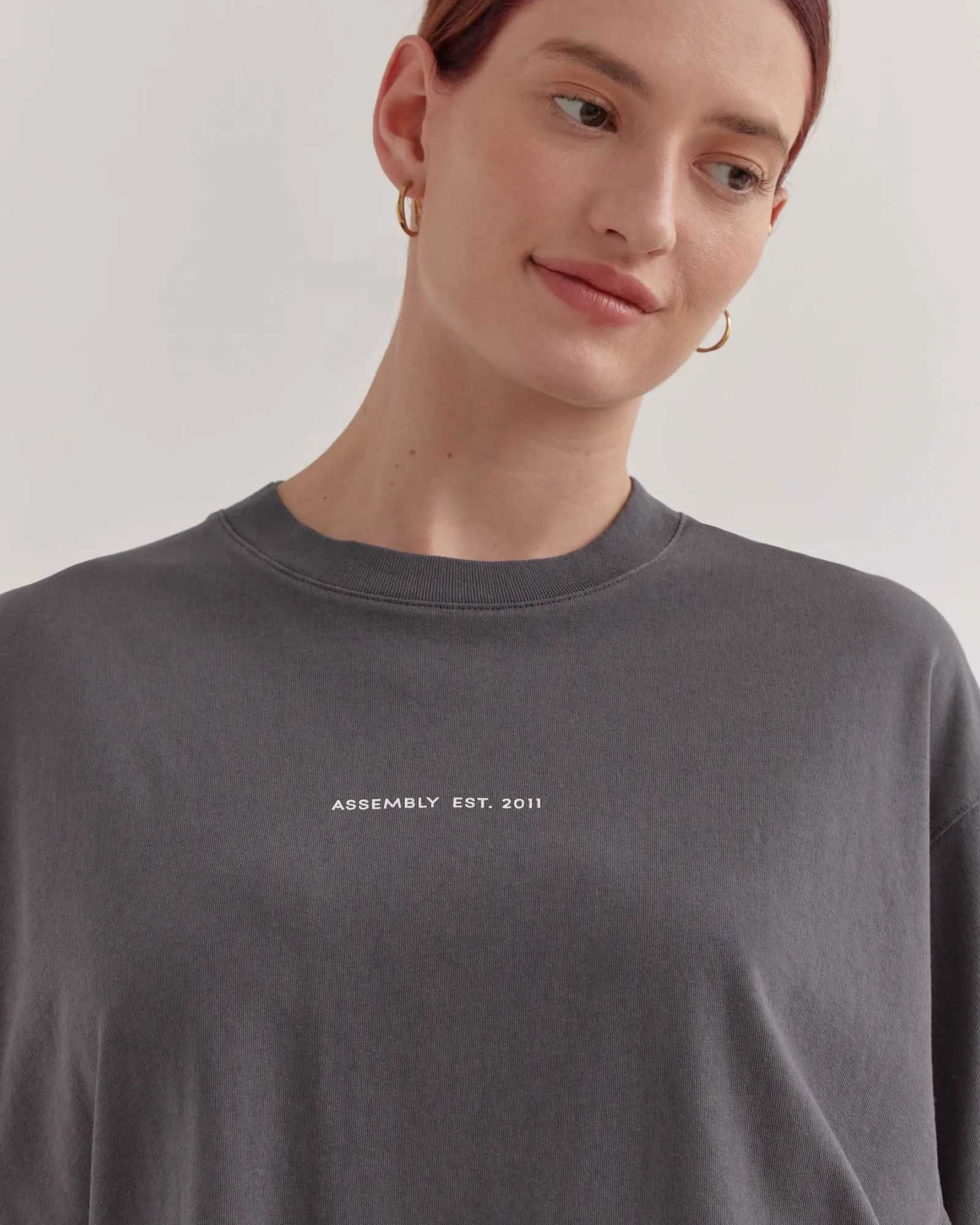 Established Tee Washed Graphite