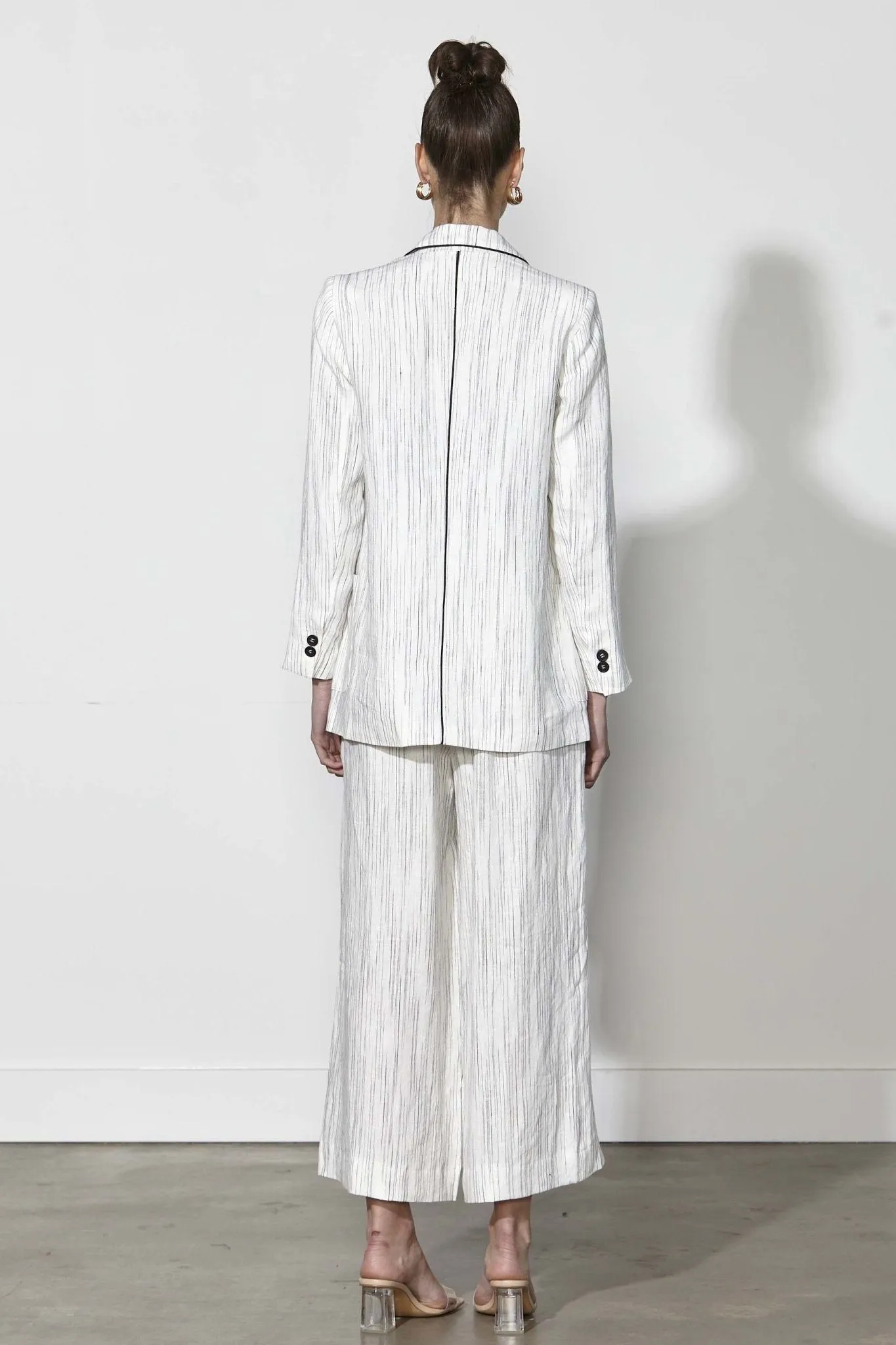 Fate   Becker Modern Love Pant in Milk Stripe