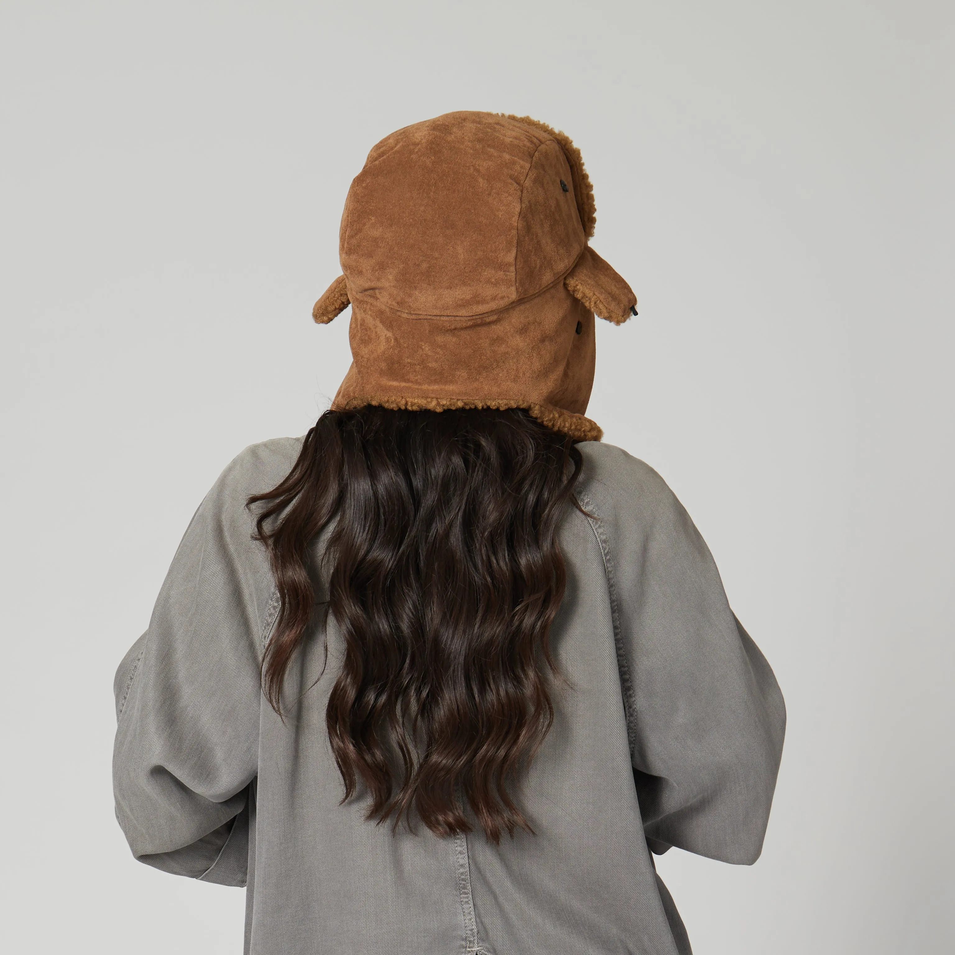 Faux Suede Trapper