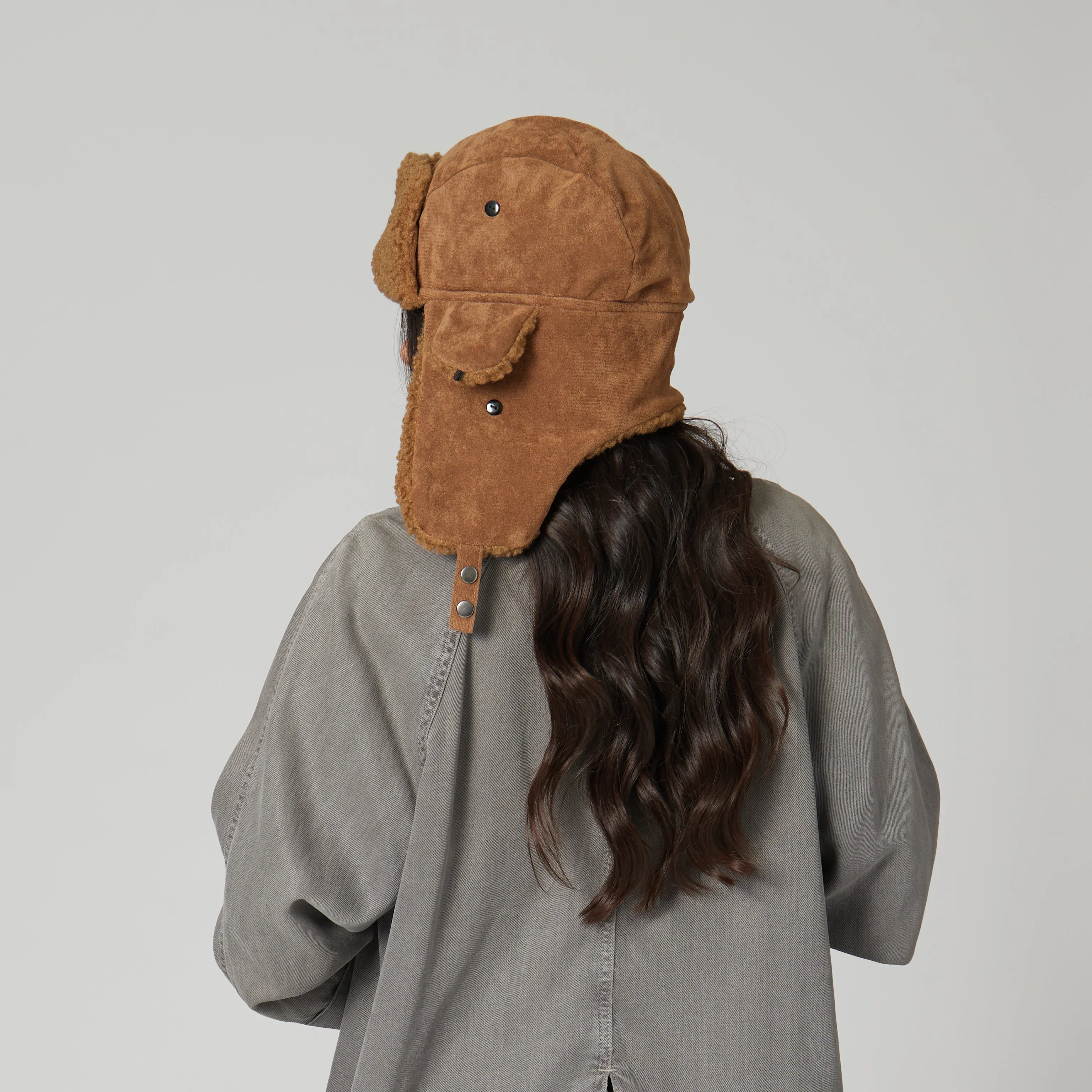 Faux Suede Trapper