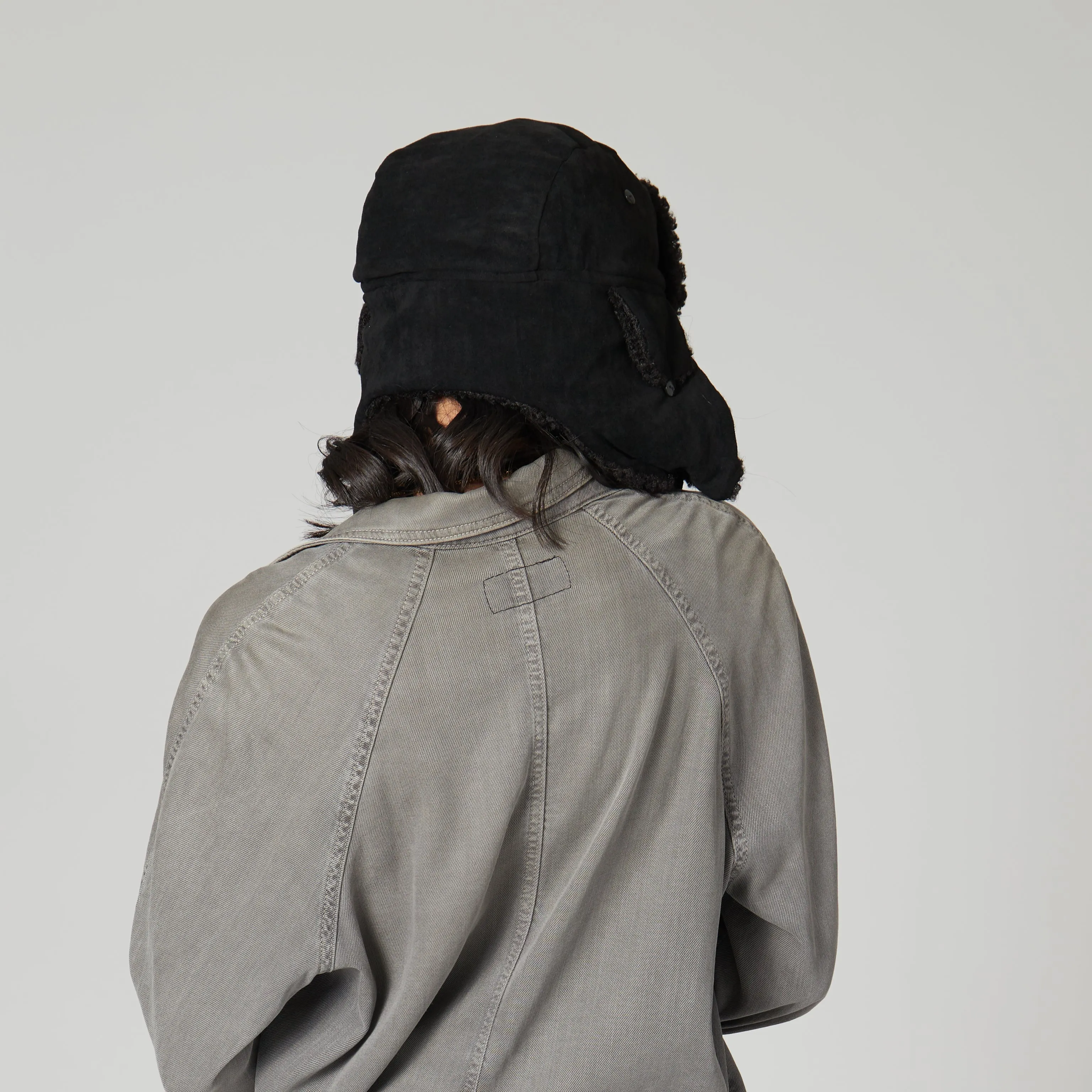 Faux Suede Trapper