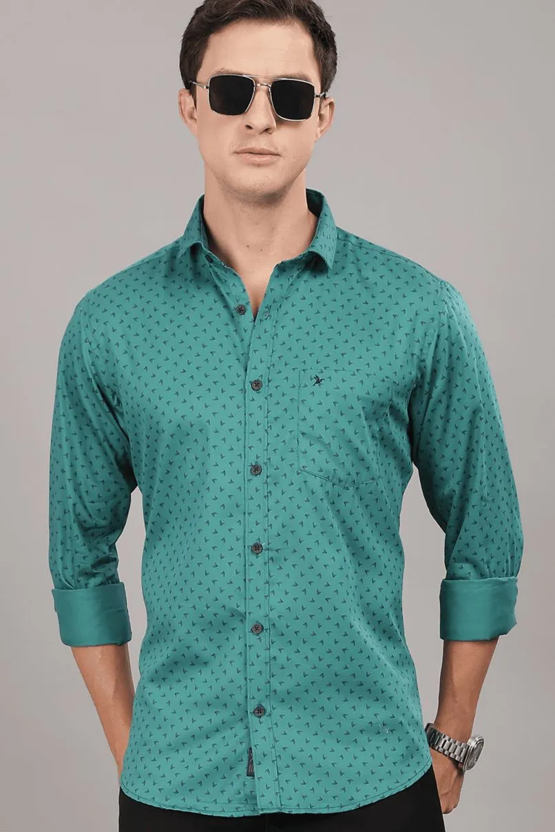Fresh Green Print -Full-Stain Proof