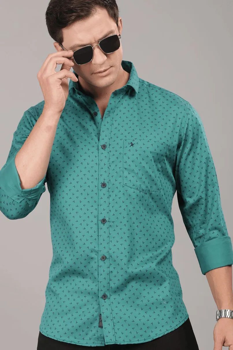 Fresh Green Print -Full-Stain Proof