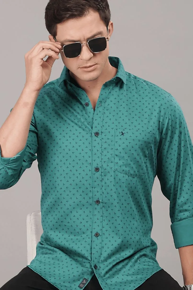 Fresh Green Print -Full-Stain Proof