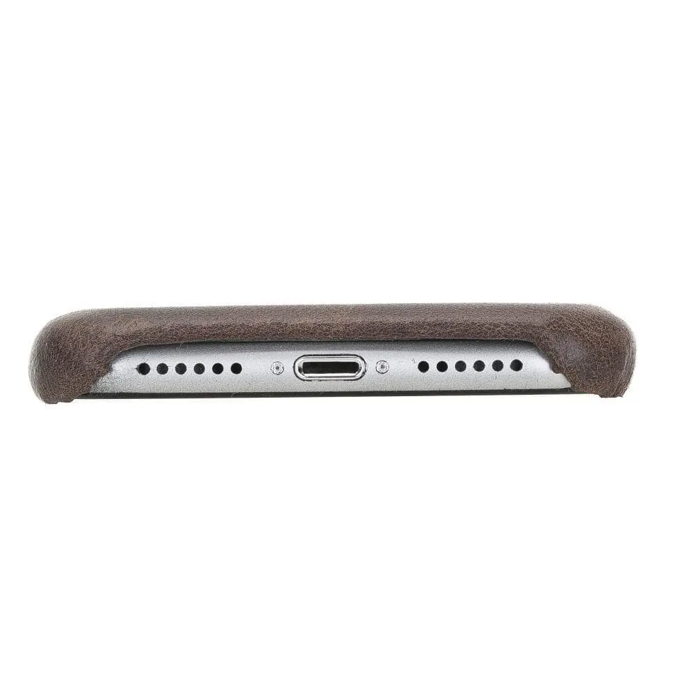 Full Leather Covered Back Cover for Apple iPhone X Series