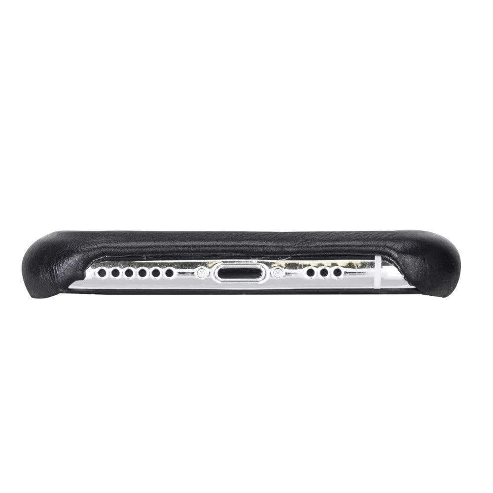 Full Leather Covered Back Cover for Apple iPhone X Series