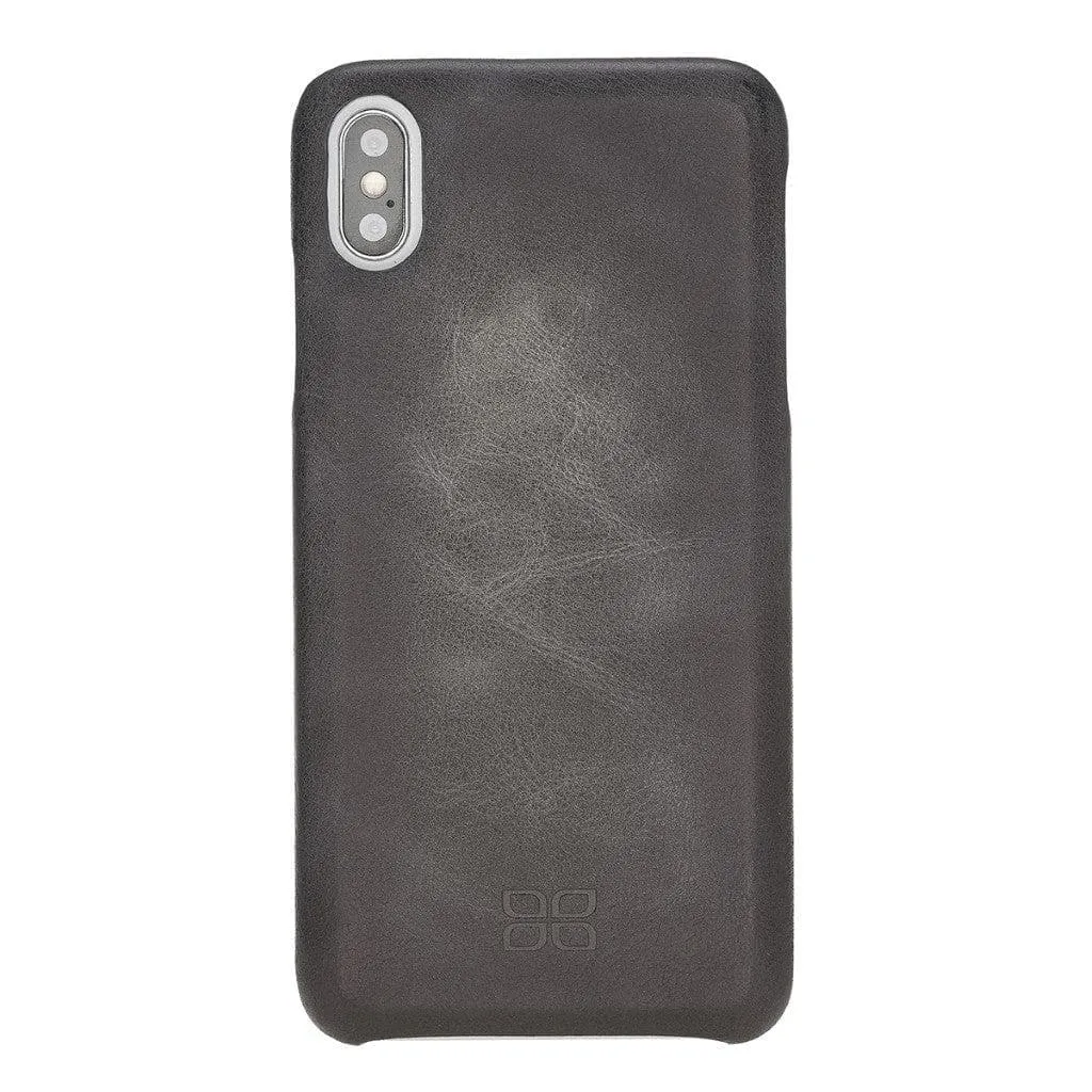 Full Leather Covered Back Cover for Apple iPhone X Series