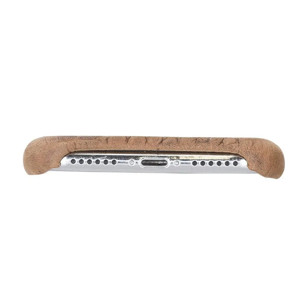 Full Leather Covered Back Cover for Apple iPhone X Series