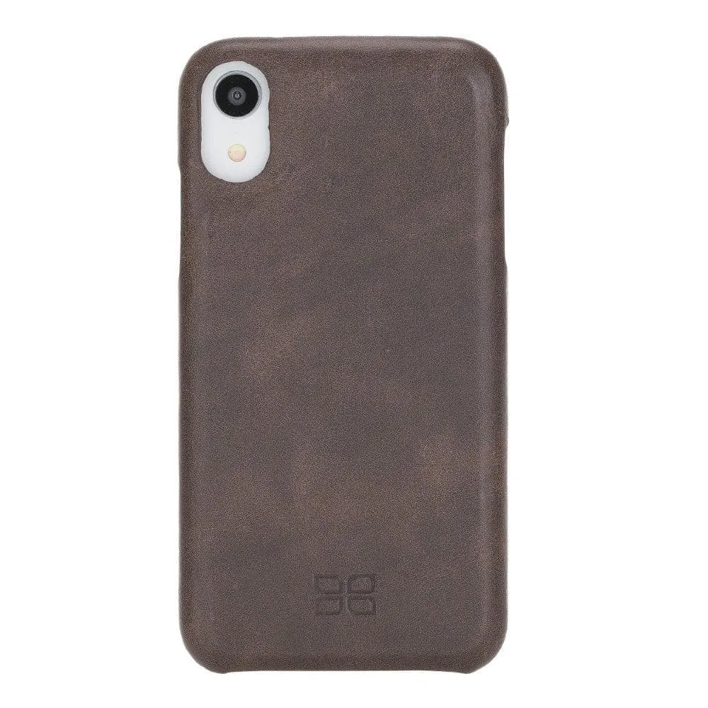 Full Leather Covered Back Cover for Apple iPhone X Series