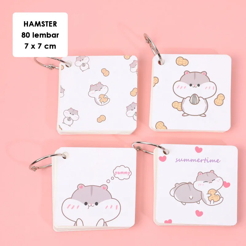 Gantungan Notes Memo Kecil Karakter Kartun Lucu