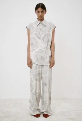 Graphic Floral Trousers