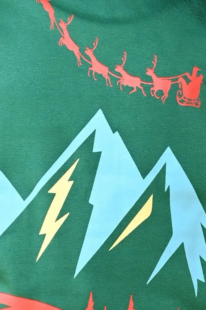 GREEN CHRISTMAS BOYS SWEATSHIRT - GREEN