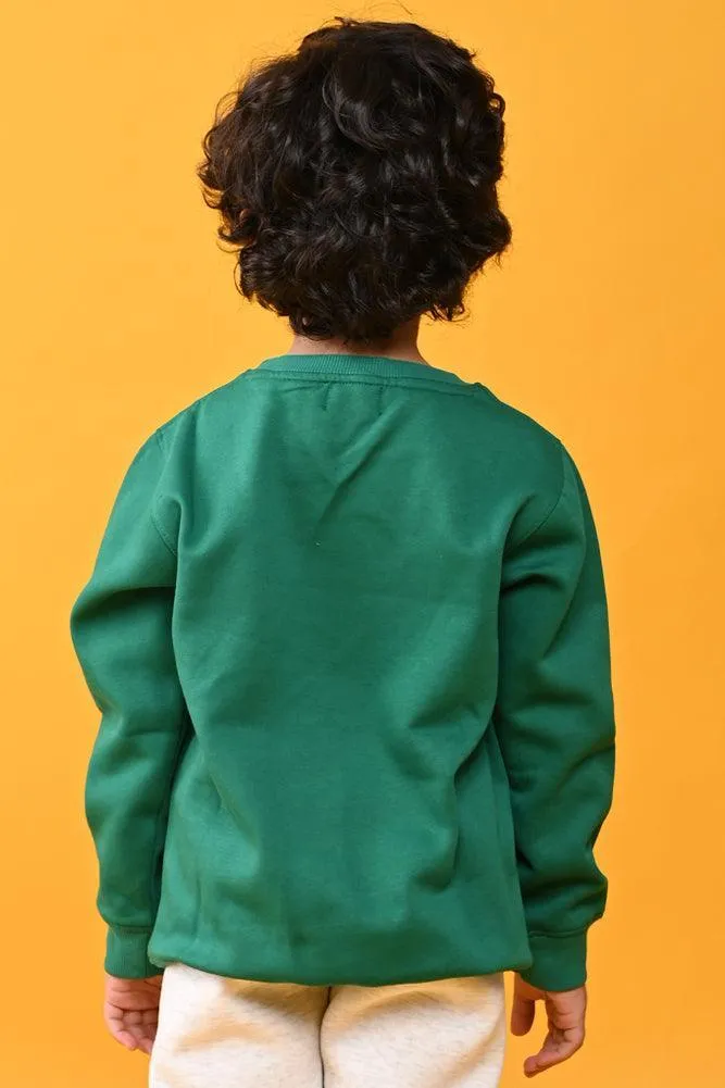 GREEN CHRISTMAS BOYS SWEATSHIRT - GREEN