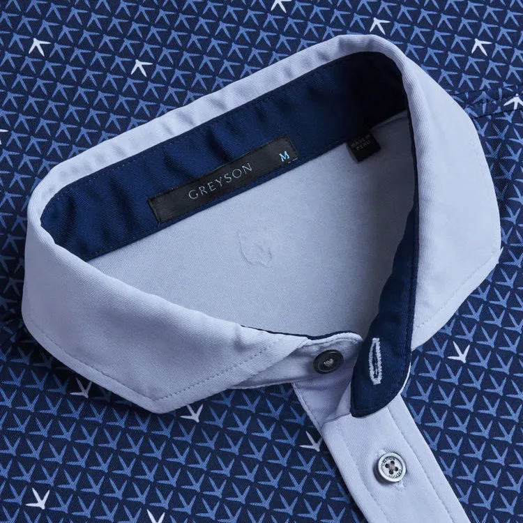 Greyson Keeneland Men's Foot Prints Polo