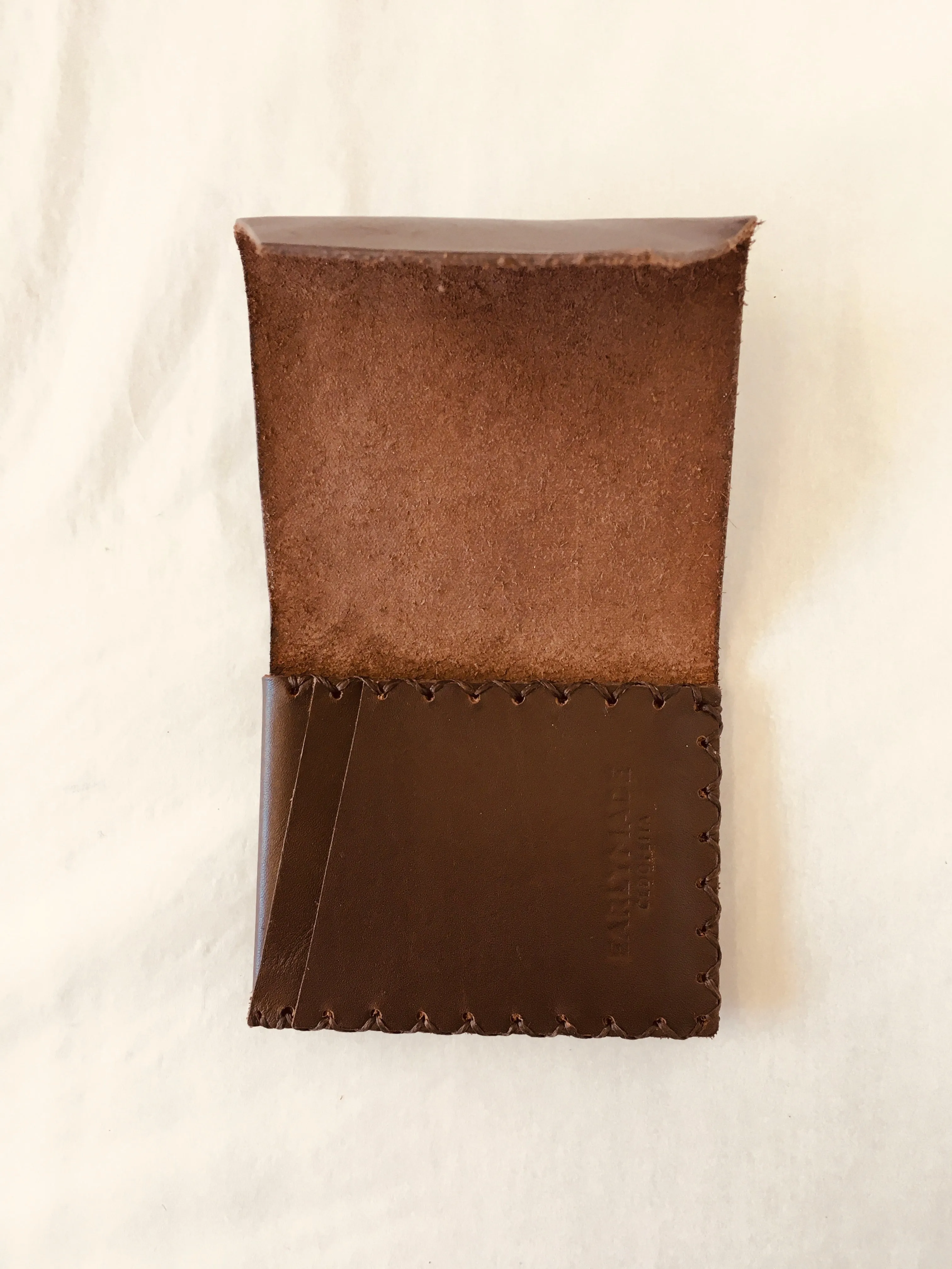 Handmade Leather Wallet - Brown