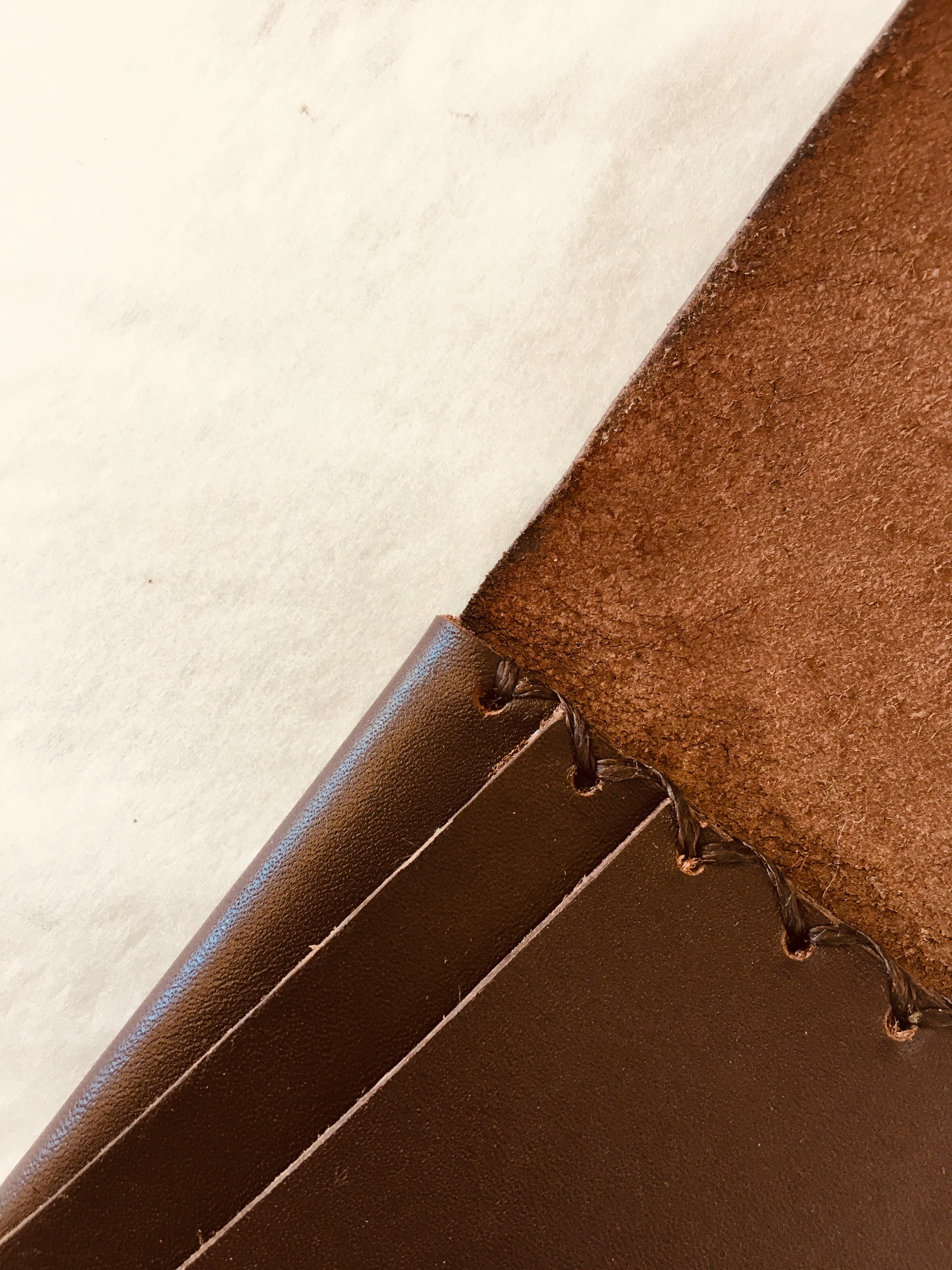 Handmade Leather Wallet - Brown