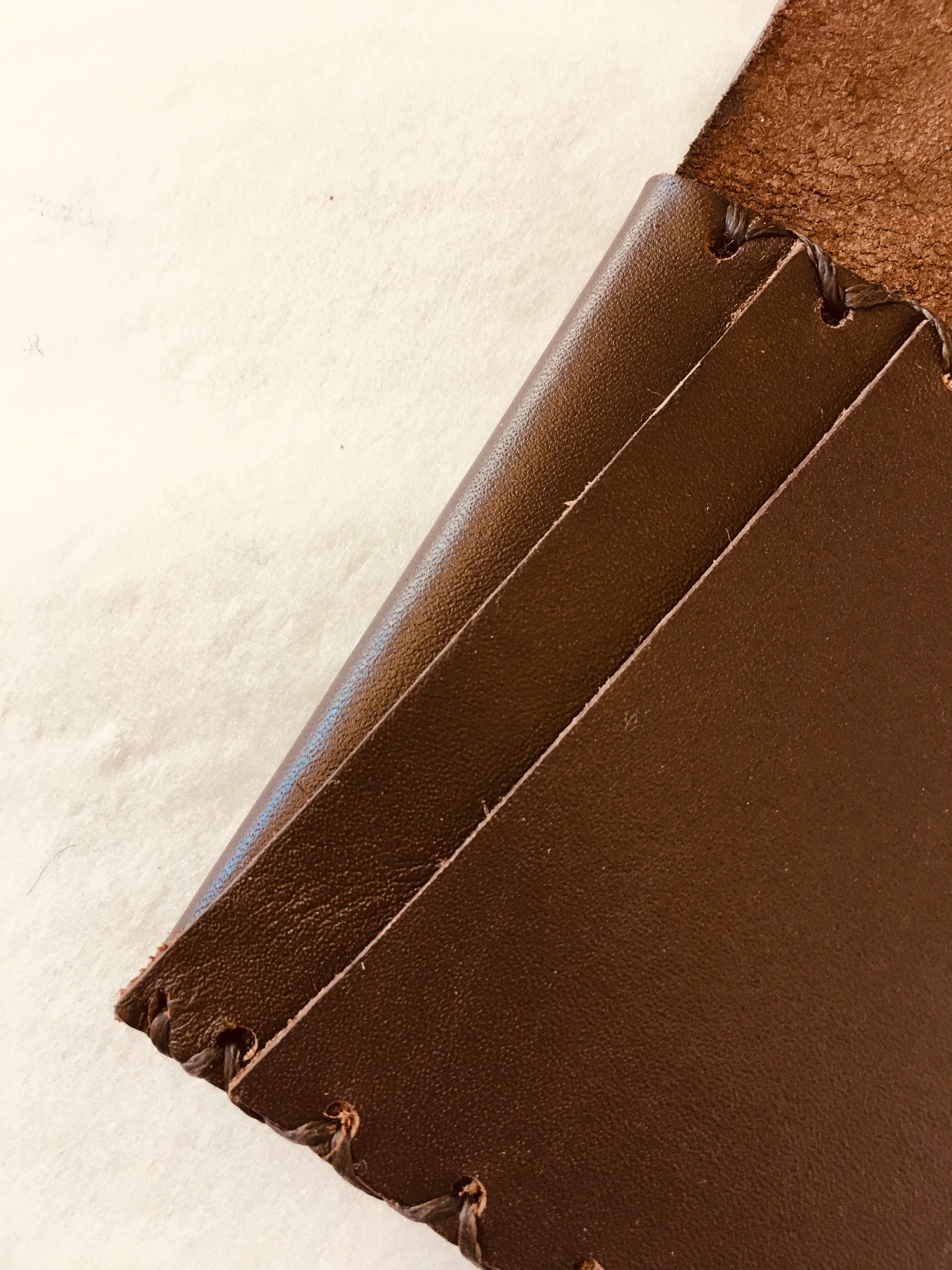 Handmade Leather Wallet - Brown