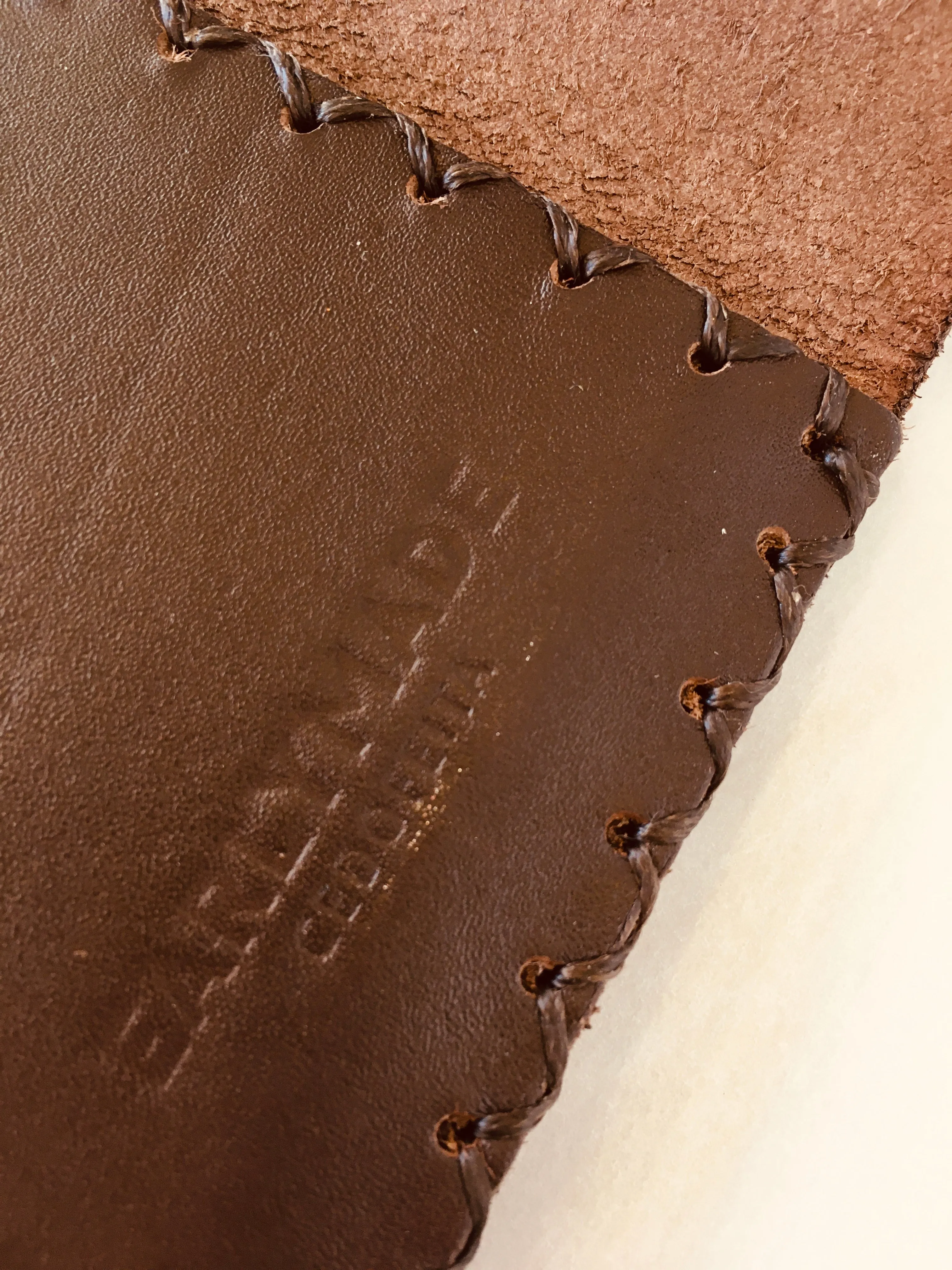 Handmade Leather Wallet - Brown