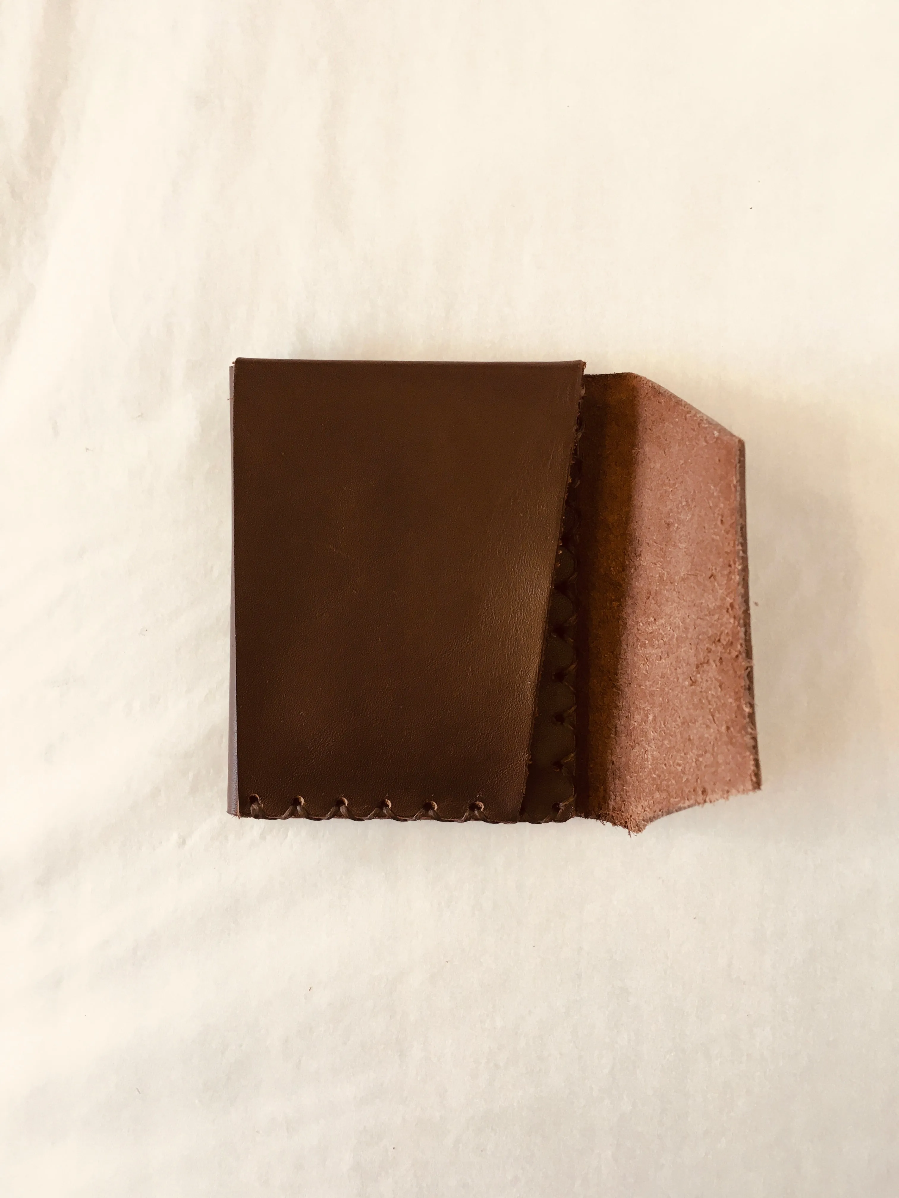 Handmade Leather Wallet - Brown