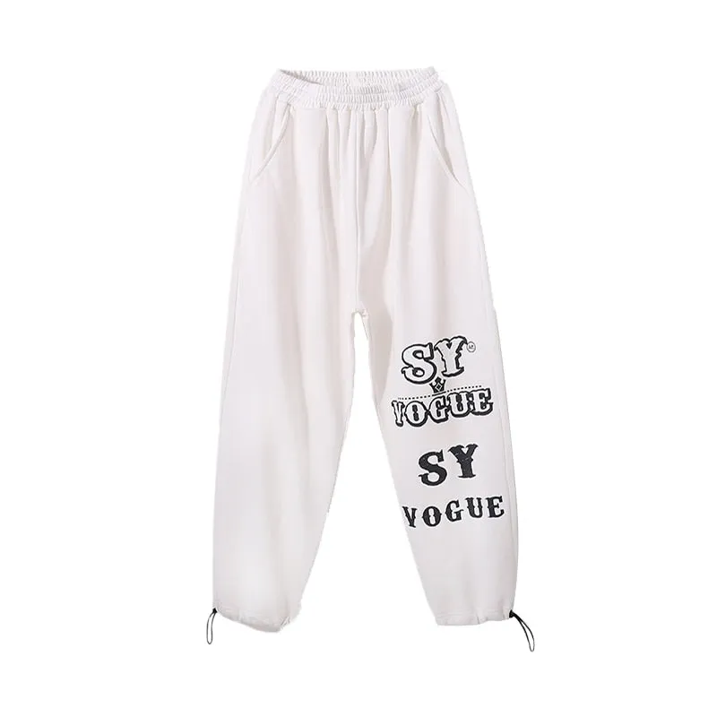 HH146 Kids Hip Hop Outfit -Oversize Shirt -White Cargo Pants For Girls -Boys - Rap Dance Costumes