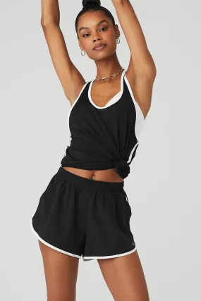 Ivy League Tank - Black/White