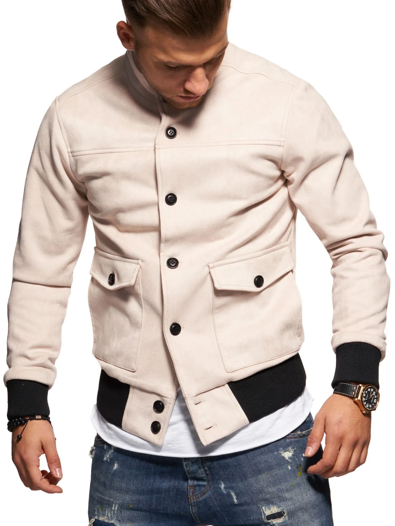 Jacke Suede Beige 1001