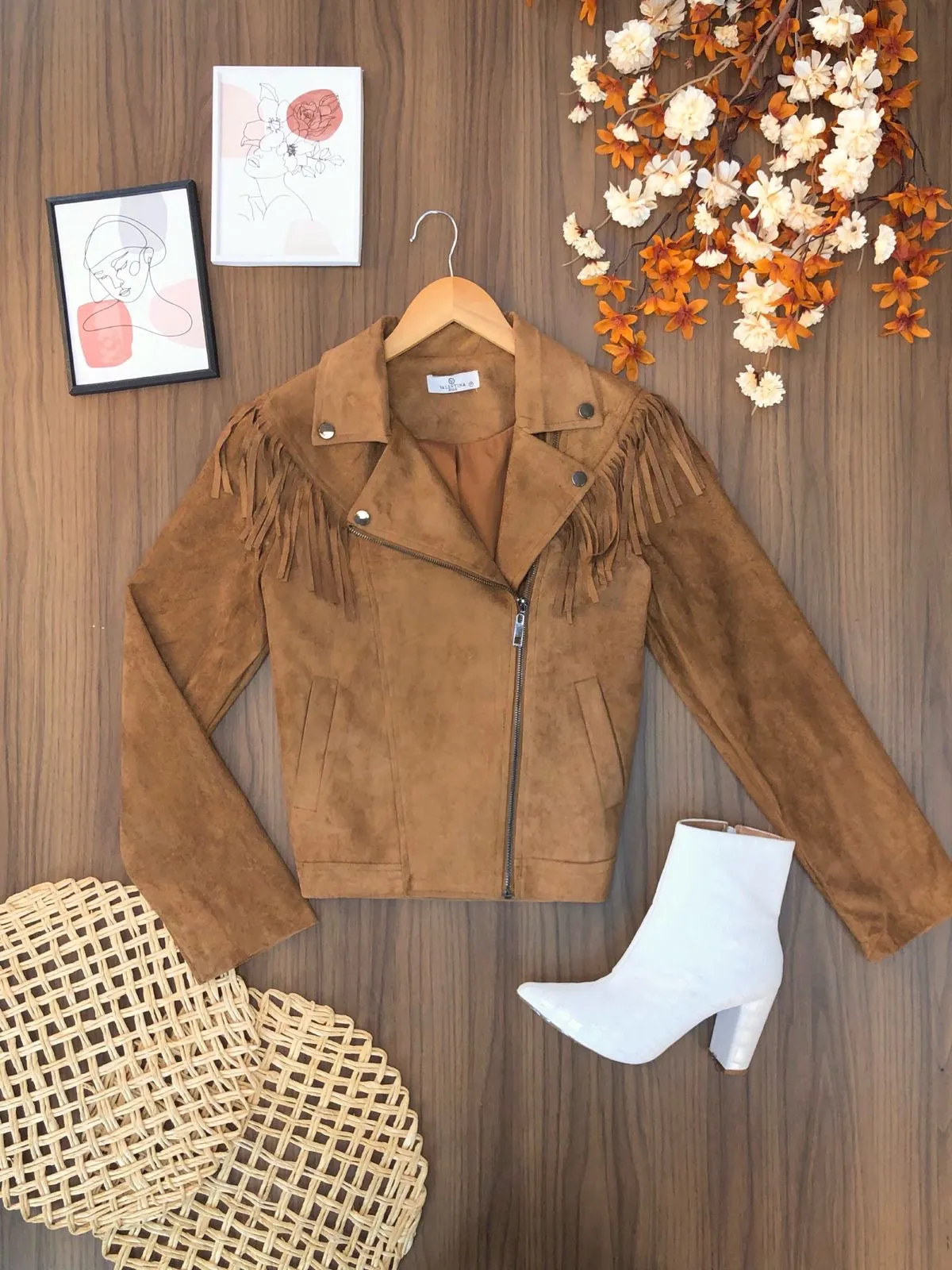 Jaqueta Suede Franjas 12800(16D)