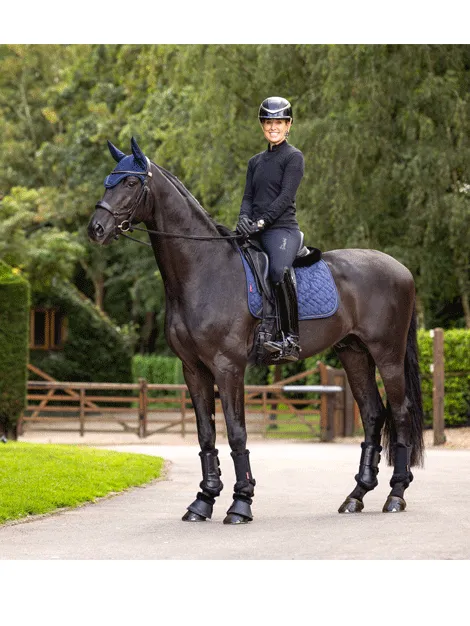 Le Mieux Crystal Suede Dressage Saddle Pad Navy