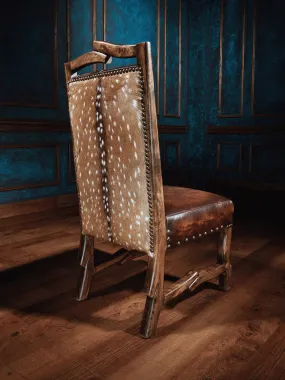 Lodge Cabin Axis Leather Side Chair
