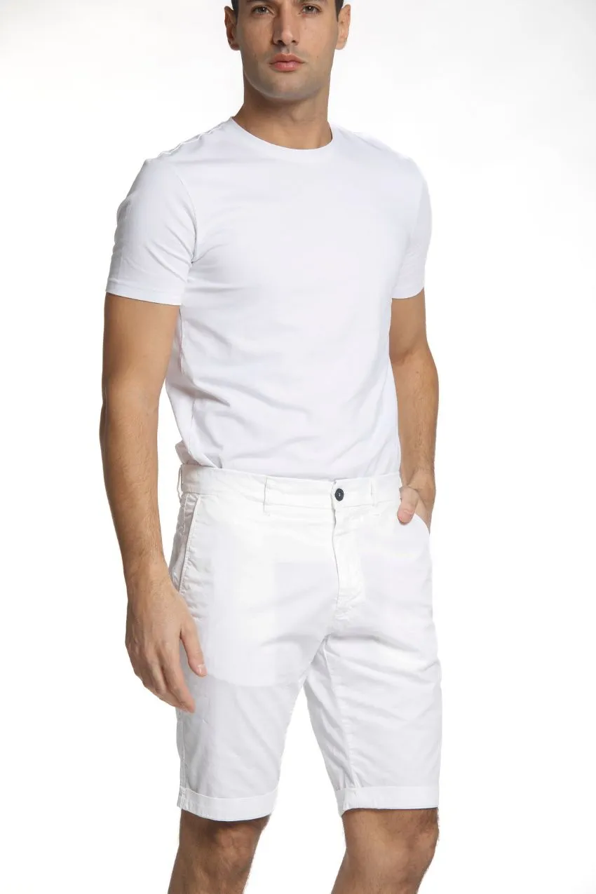 London bermuda chino uomo in gabardina stretch regular fit ①