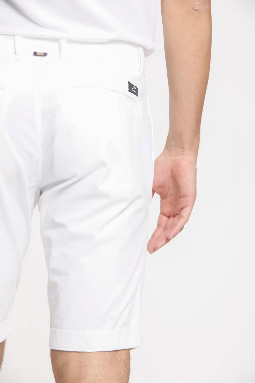 London bermuda chino uomo in gabardina stretch regular fit ①