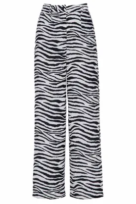 LOOSE FIT TROUSERS WITH ZEBRA PRINT