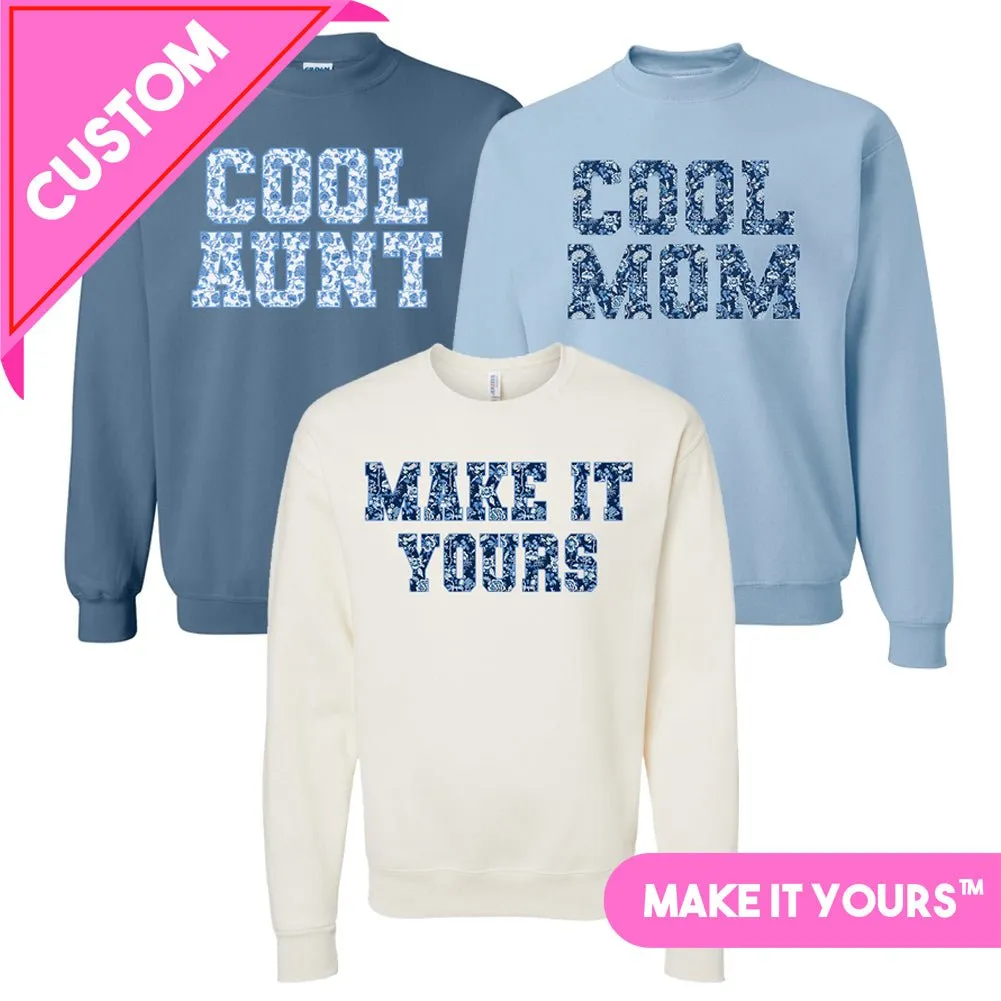 Make It Yours™ 'Chinoiserie' Crewneck Sweatshirt