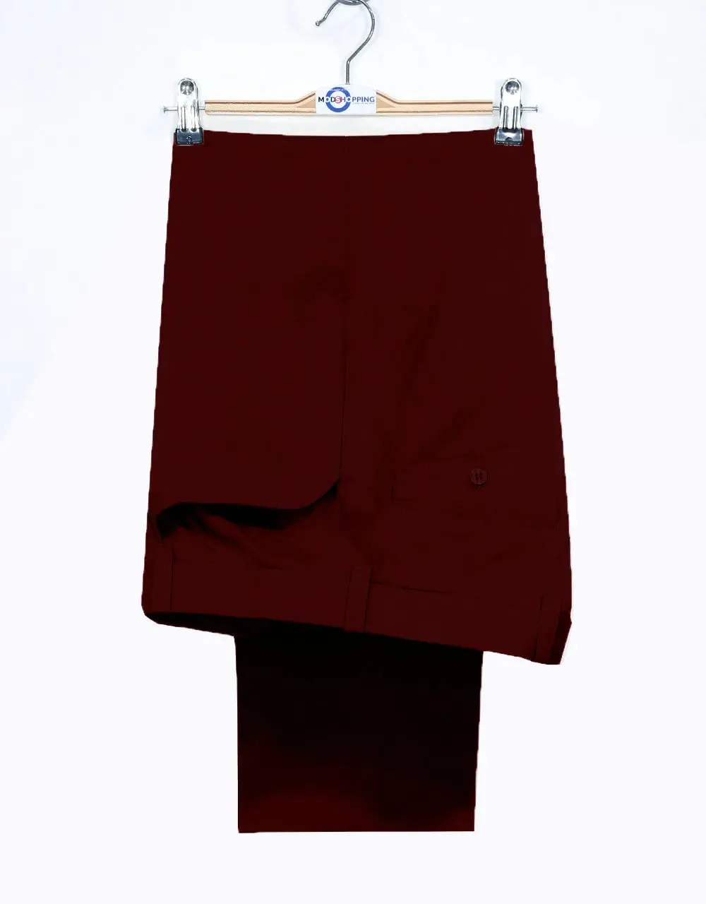 Men's Chino Trousers | 60s Vintage Style Burgundy Chino Trouser