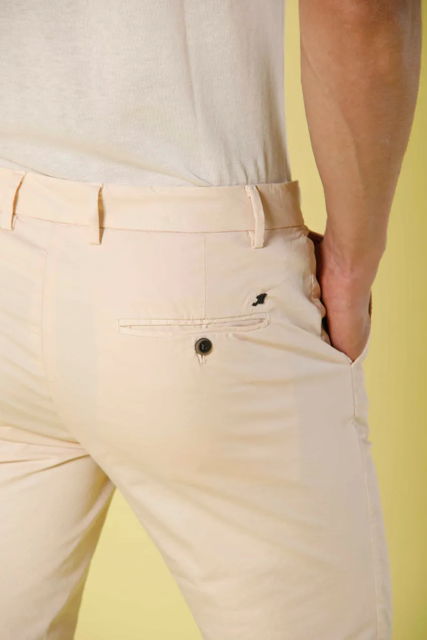 Milano Style pantalone chino uomo in gabardina stretch extra slim fit ①