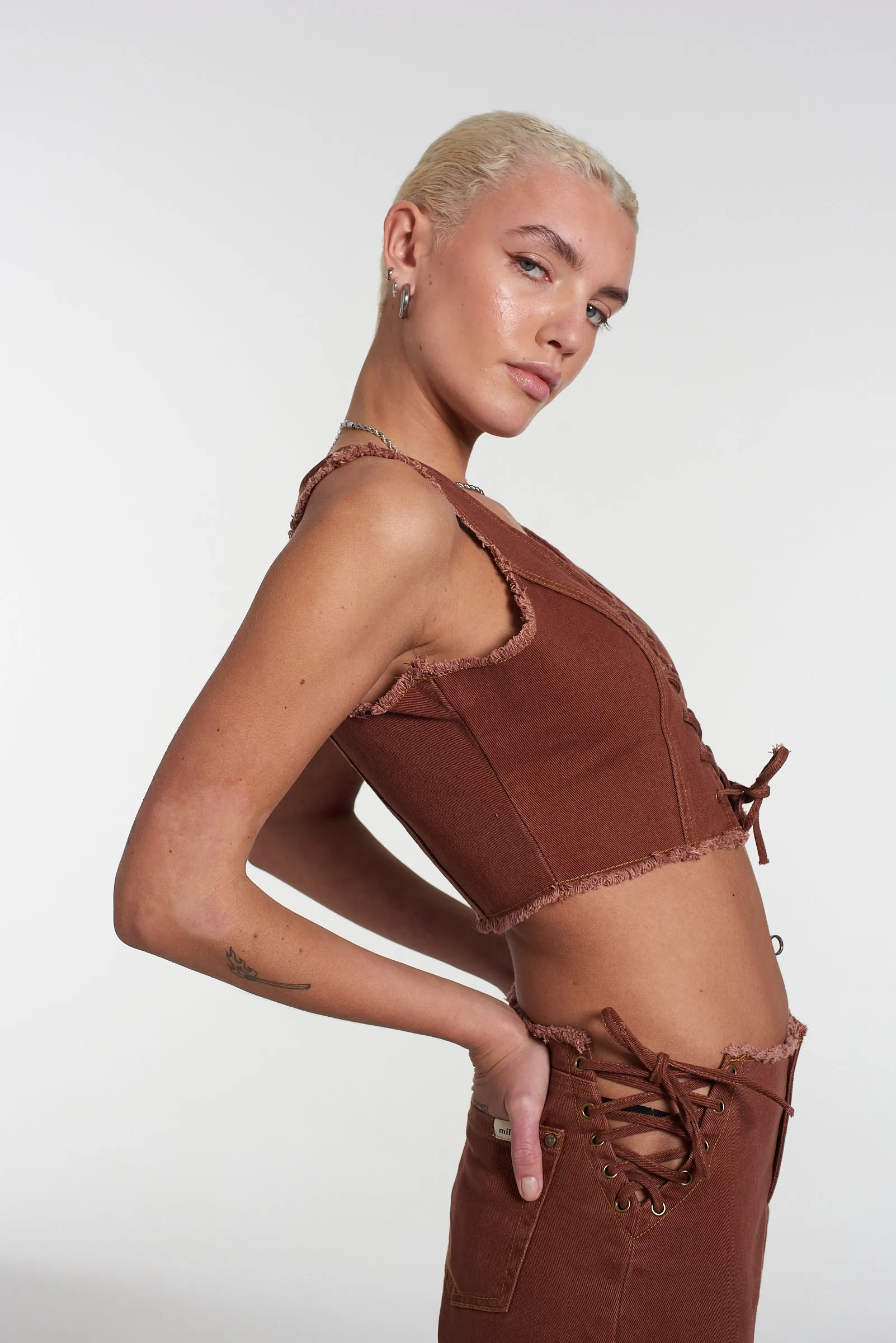 Milk It Native Lace Front Top