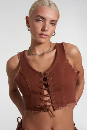 Milk It Native Lace Front Top
