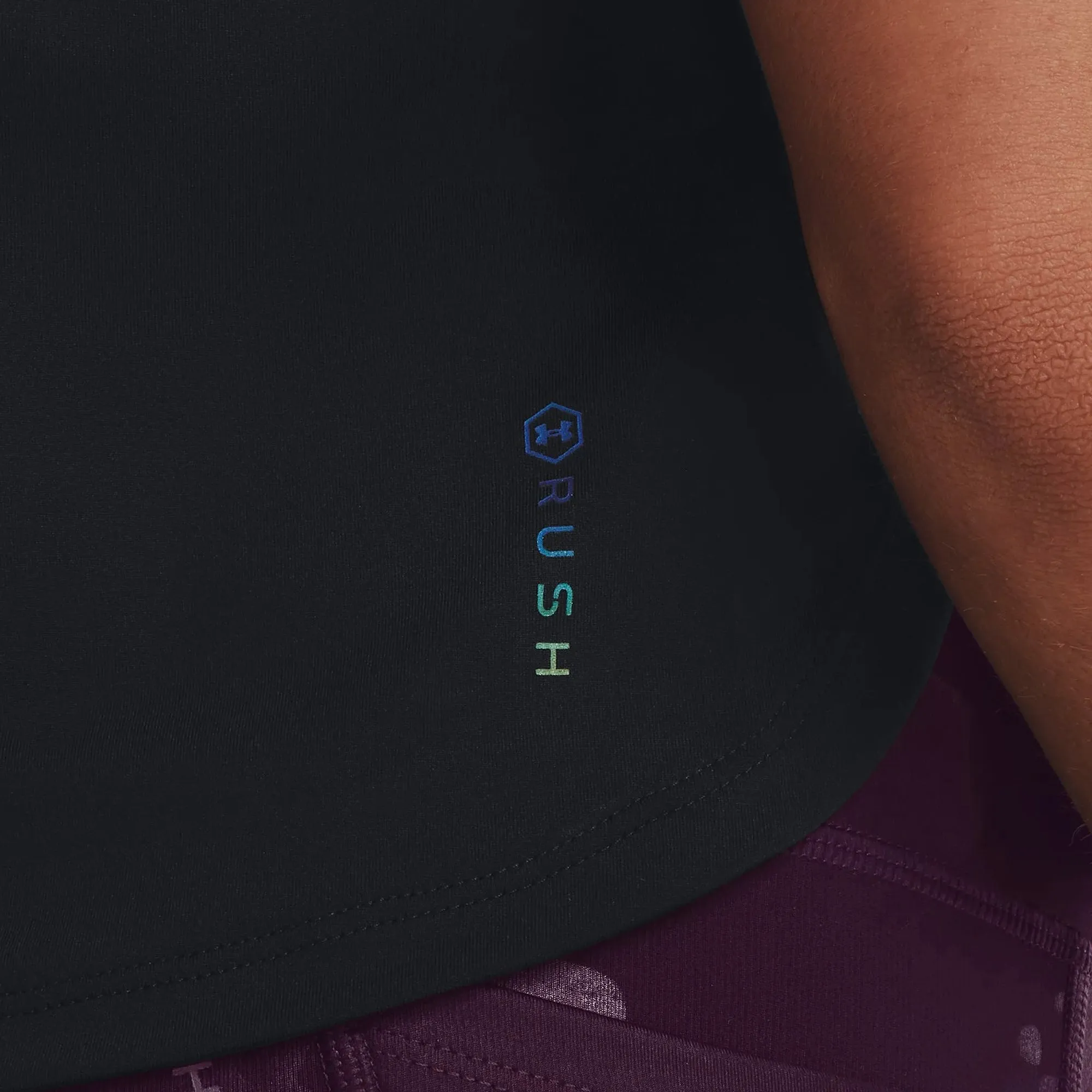 Áo Ba Lỗ Nữ Under Armour Baselayer Rush - Đen